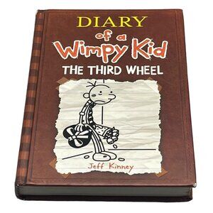 Diary of a wimpy kid third wheel book jeff kinney #7 copyright hardcover READ